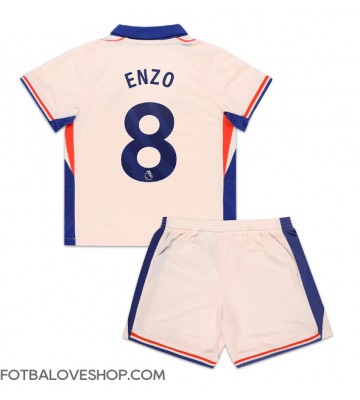 Chelsea Enzo Fernandez #8 Dětské Venkovní Dres 2024-25 Krátký Rukáv (+ trenýrky)